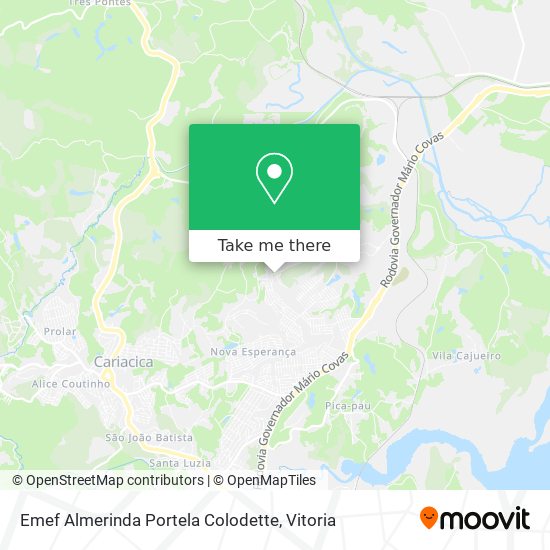 Emef Almerinda Portela Colodette map