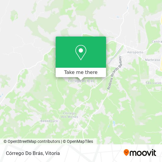 Córrego Do Brás map