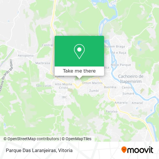 Parque Das Laranjeiras map