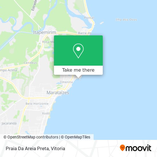 Praia Da Areia Preta map