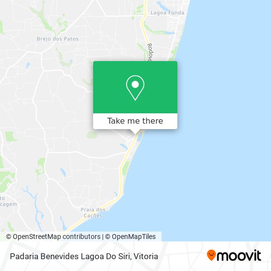 Padaria Benevides Lagoa Do Siri map
