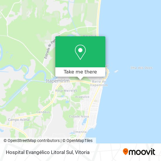 Hospital Evangélico Litoral Sul map