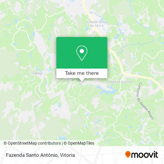 Fazenda Santo Antônio map