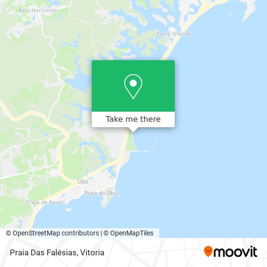 Praia Das Falésias map