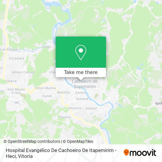 Hospital Evangélico De Cachoeiro De Itapemirim - Heci map