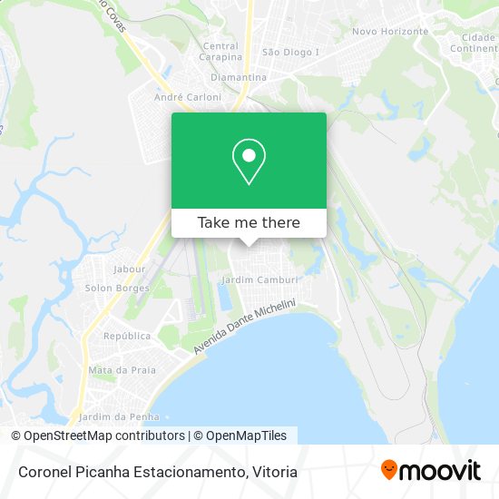 Coronel Picanha Estacionamento map