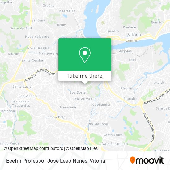 Eeefm Professor José Leão Nunes map