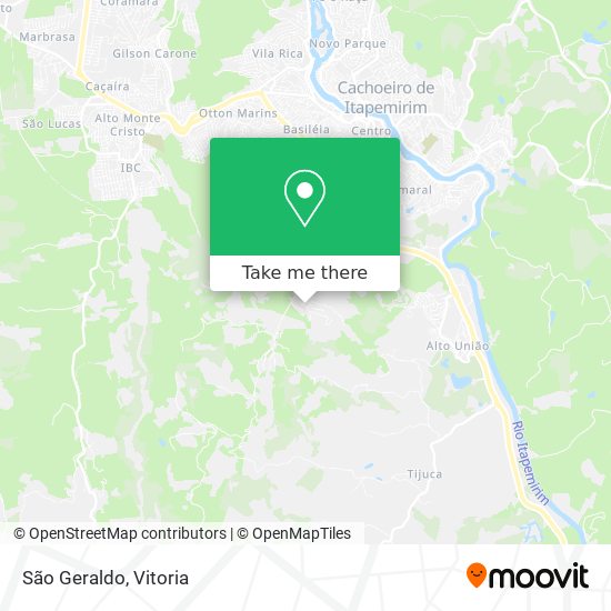 São Geraldo map