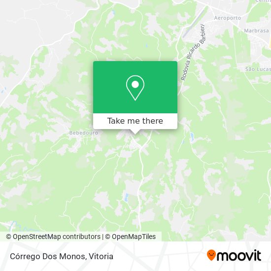 Córrego Dos Monos map