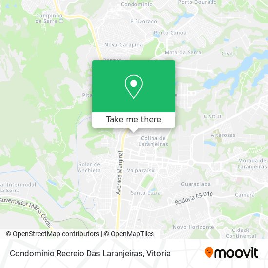 Condominio Recreio Das Laranjeiras map
