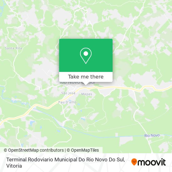 Terminal Rodoviario Municipal Do Rio Novo Do Sul map