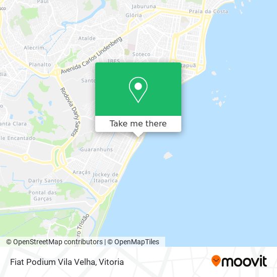 Mapa Fiat Podium Vila Velha