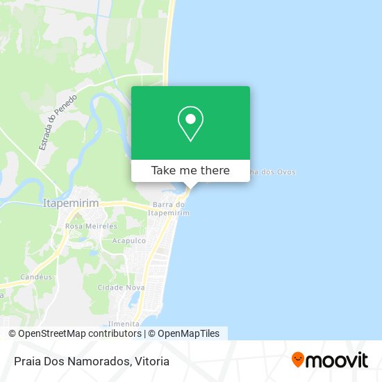 Praia Dos Namorados map