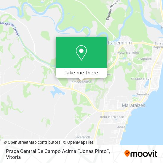 Mapa Praça Central De Campo Acima ""Jonas Pinto""