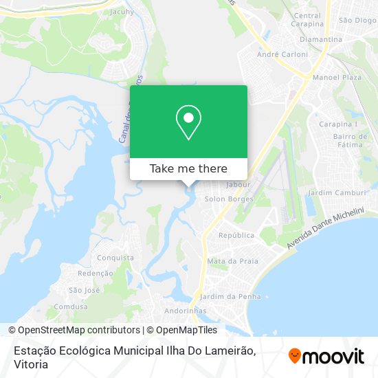 Estação Ecológica Municipal Ilha Do Lameirão map
