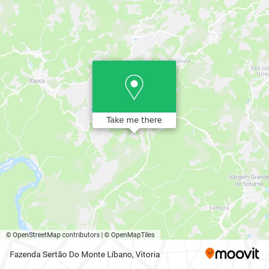 Fazenda Sertão Do Monte Líbano map
