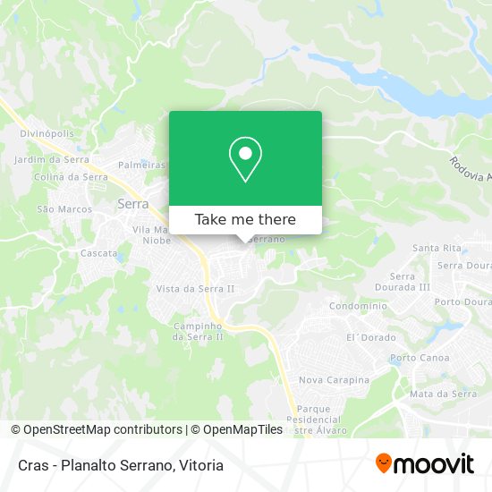 Cras - Planalto Serrano map