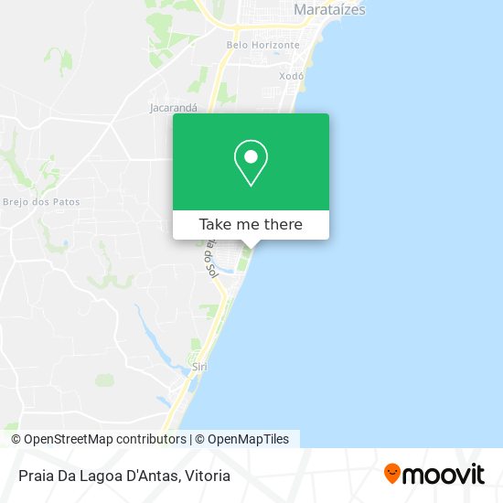 Praia Da Lagoa D'Antas map