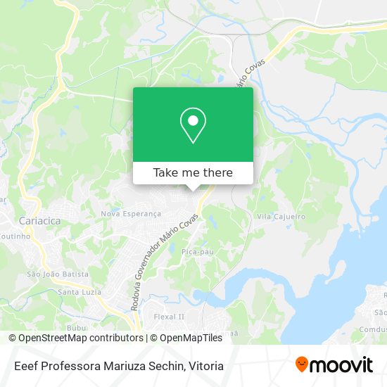 Eeef Professora Mariuza Sechin map