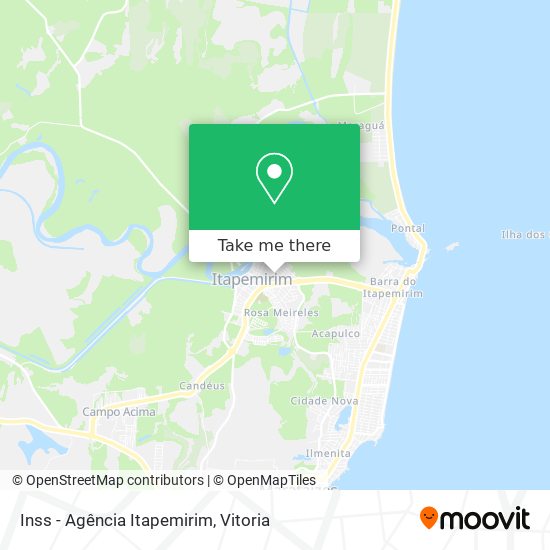 Inss - Agência Itapemirim map