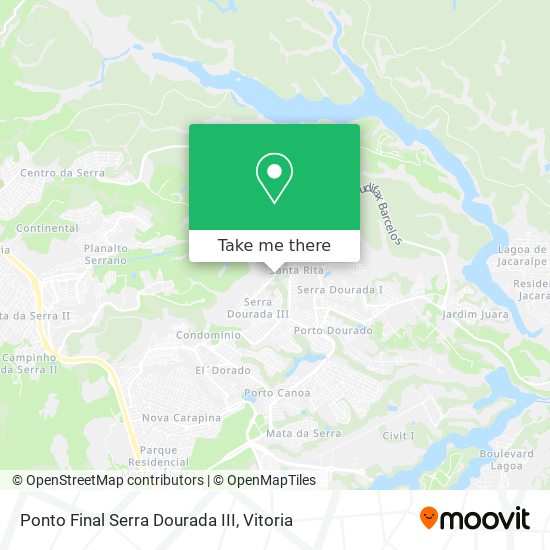 Ponto Final Serra Dourada III map