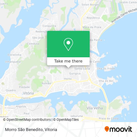 Morro São Benedito map
