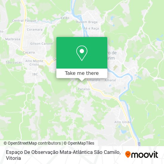 Espaço De Observação Mata-Atlântica São Camilo map