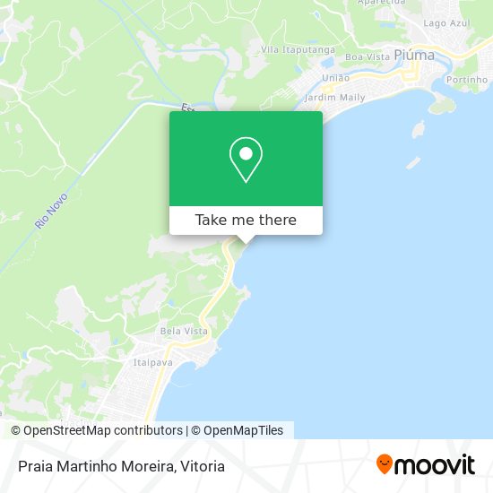 Praia Martinho Moreira map