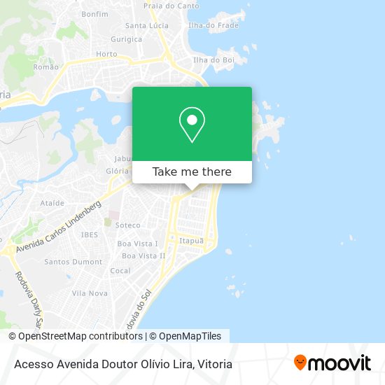Acesso Avenida Doutor Olívio Lira map