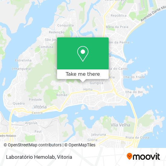 Laboratório Hemolab map