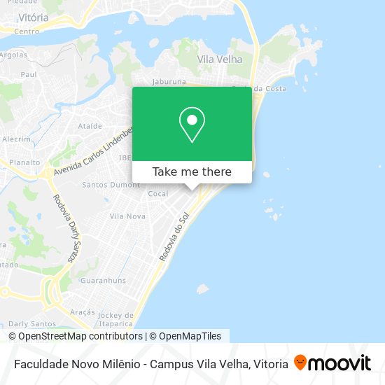 Faculdade Novo Milênio - Campus Vila Velha map