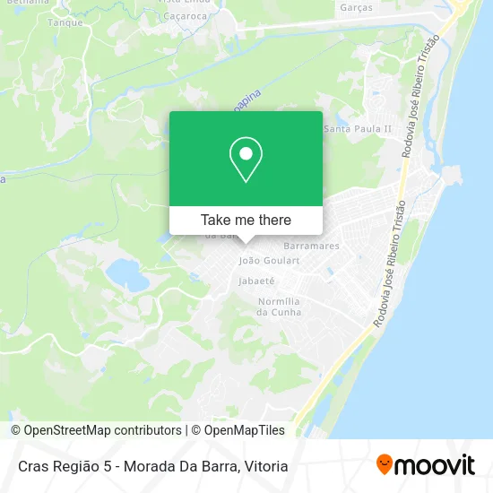 Cras Região 5 - Morada Da Barra map