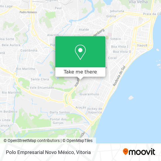 Polo Empresarial Novo México map