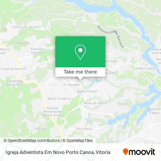 Igreja Adventista Em Novo Porto Canoa map