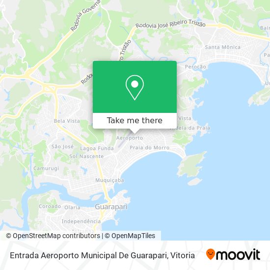 Entrada Aeroporto Municipal De Guarapari map