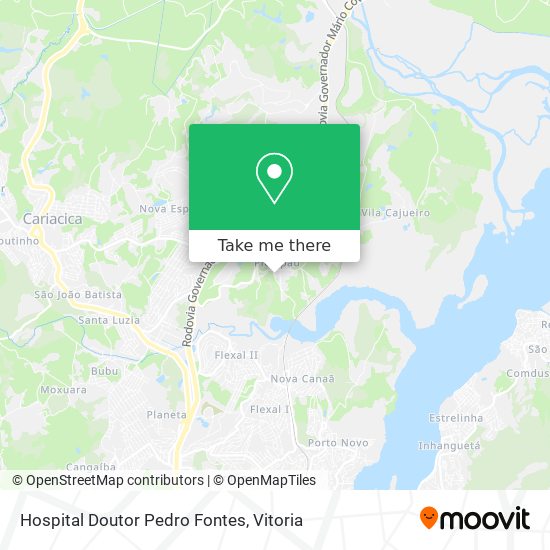 Hospital Doutor Pedro Fontes map