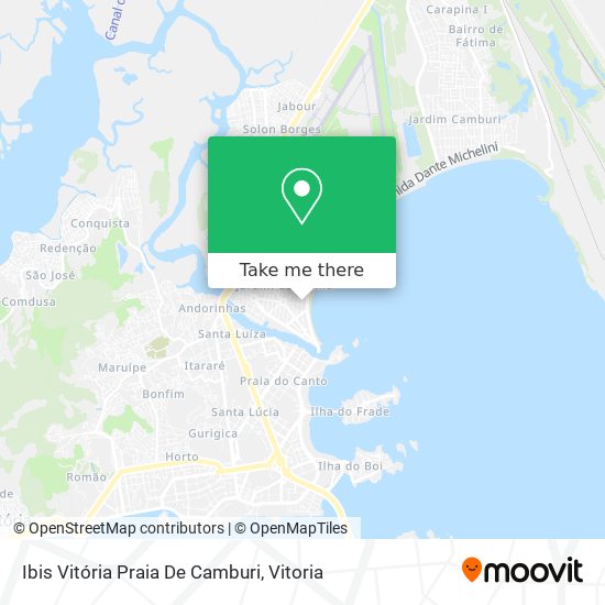 Ibis Vitória Praia De Camburi map