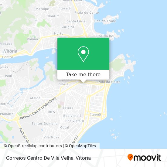 Mapa Correios Centro De Vila Velha