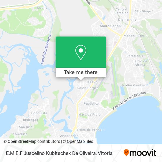 E.M.E.F Juscelino Kubitschek De Oliveira map