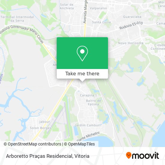 Arboretto Praças Residencial map
