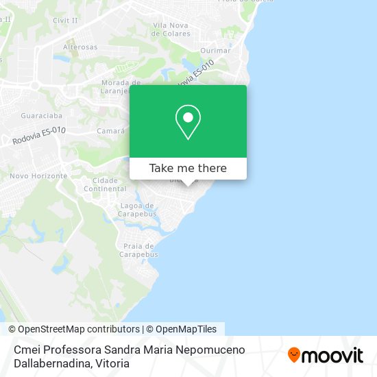 Cmei Professora Sandra Maria Nepomuceno Dallabernadina map