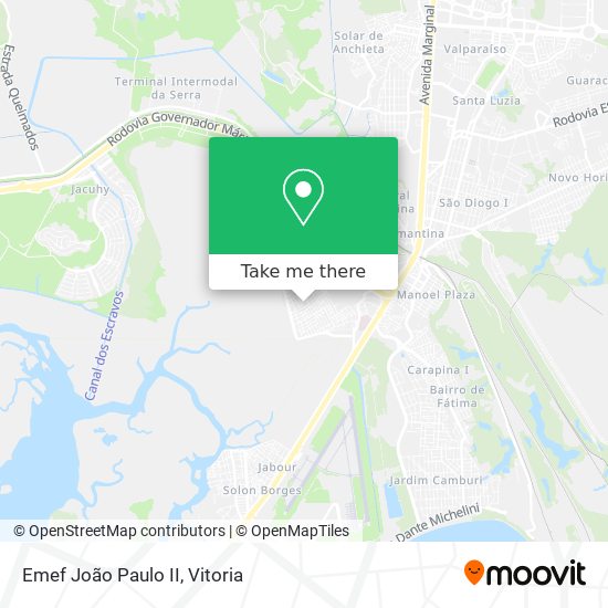 Emef João Paulo II map