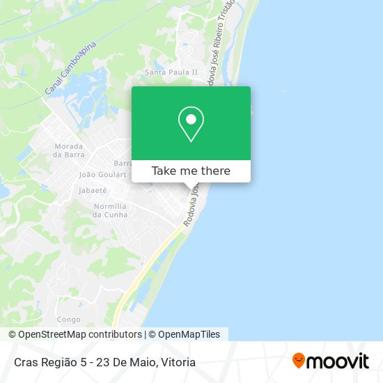 Cras Região 5 - 23 De Maio map