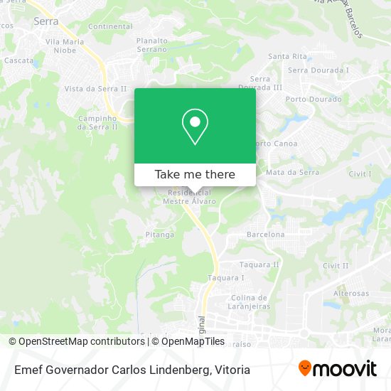 Emef Governador Carlos Lindenberg map