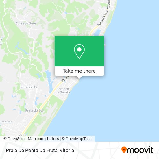 Praia De Ponta Da Fruta map