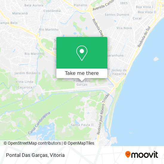 Pontal Das Garças map