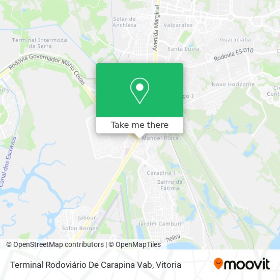 Terminal Rodoviário De Carapina Vab map