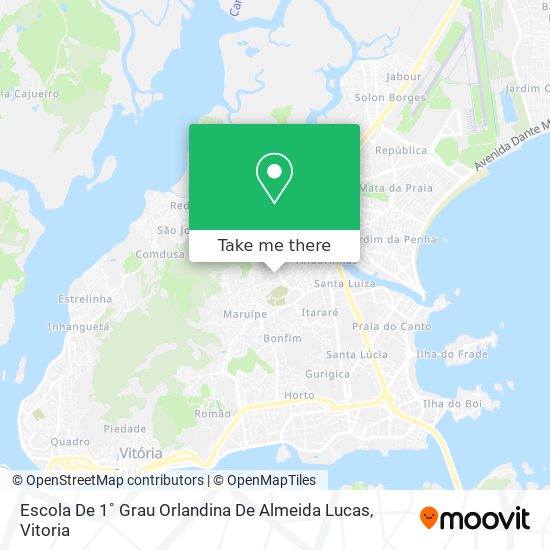 Escola De 1˚ Grau Orlandina De Almeida Lucas map