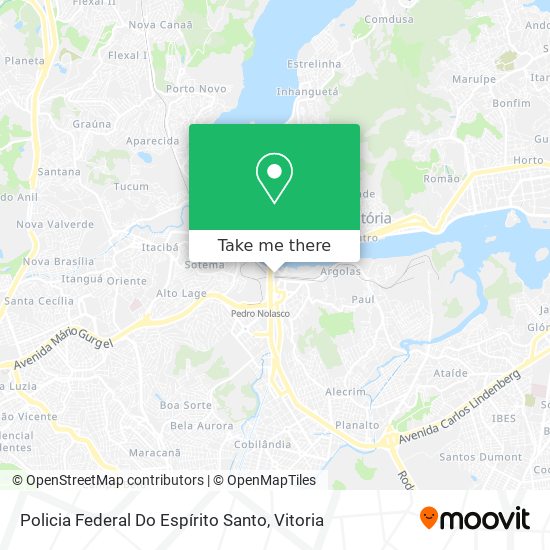 Policia Federal Do Espírito Santo map