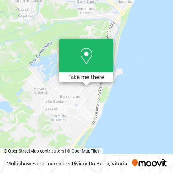 Mapa Multishow Supermercados Riviera Da Barra